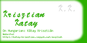krisztian katay business card