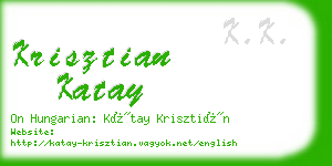 krisztian katay business card